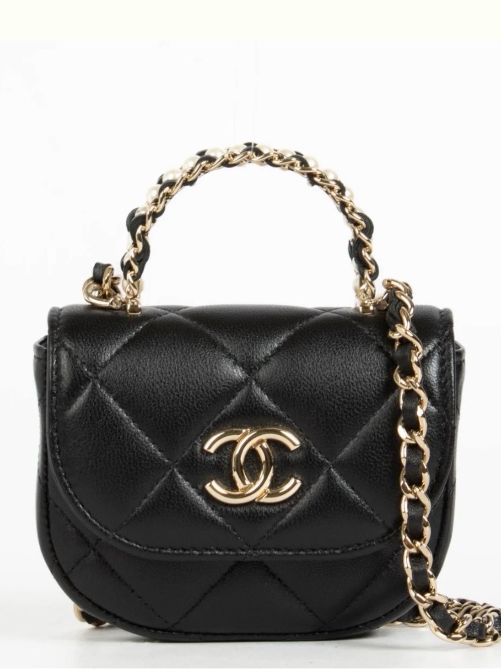 CC VIP pearl top handle with chain
